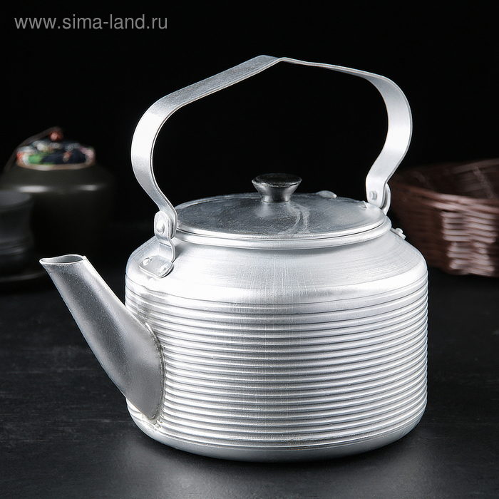 Чайник 1.7 л, травленный, алюминий - Фото 1