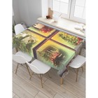 Скатерть на стол «Праздничный уют», прямоугольная, сатен, размер 145х180 см - Фото 1
