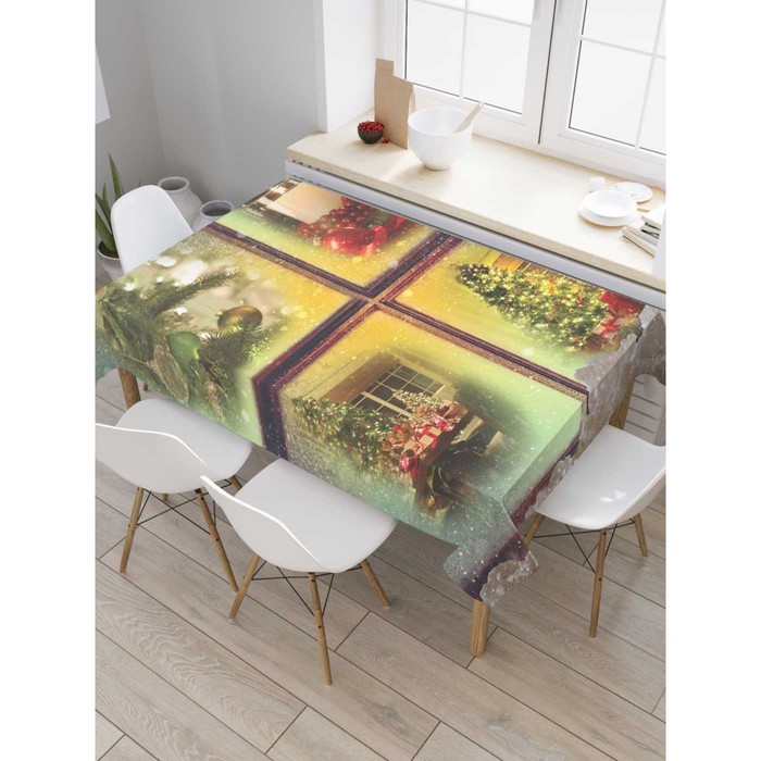Скатерть на стол «Праздничный уют», прямоугольная, сатен, размер 145х180 см
