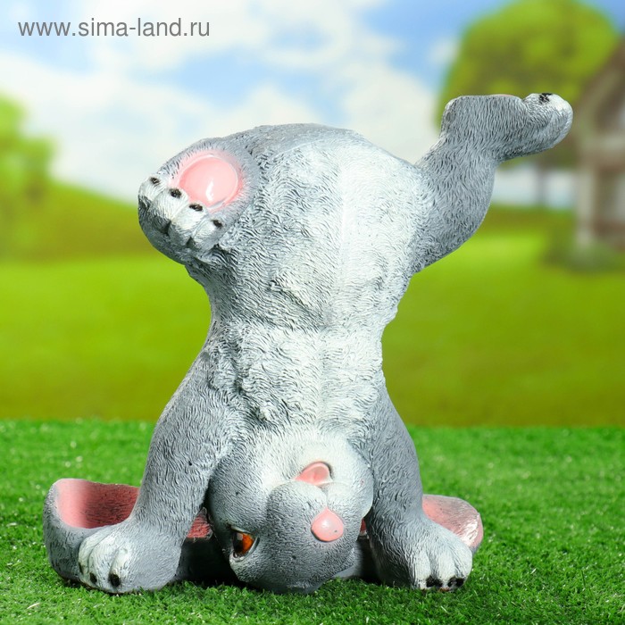 Садовая фигура "Заяц на голове" - Фото 1