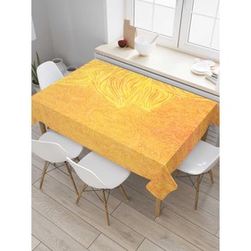 Скатерть на стол «Яркий цветочный узор», прямоугольная, сатен, размер 120х145 см