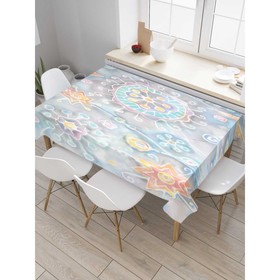 Скатерть на стол «Цветочные сны», прямоугольная, сатен, размер 145х180 см
