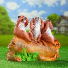 Садовая фигура "Сурикаты на бревне" 30см - Фото 8