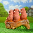 Садовая фигура "Сурикаты на бревне" 30см - Фото 10