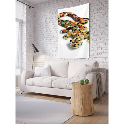Декоративное панно с фотопечатью «Ящерица с мозаикой», вертикальное, размер 100х150 см