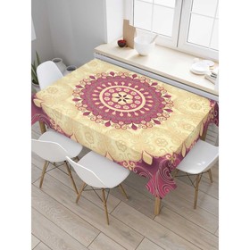 Скатерть на стол «Цветущее тепло», прямоугольная, сатен, размер 120х145 см