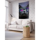 Декоративное панно с фотопечатью «Кот из космоса», вертикальное, размер 100х150 см - Фото 1