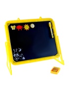 Доска магнитная двухсторонняя, под маркер и мел на подставках (мел, маркер, магниты), МИКС - Фото 3