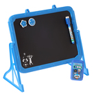 Доска магнитная двухсторонняя, под маркер и мел на подставках (мел, маркер, магниты), МИКС - Фото 14