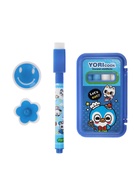 Доска магнитная двухсторонняя, под маркер и мел на подставках (мел,маркер,магниты)   МИКС - фото 809465952