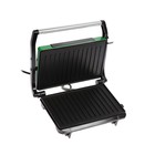 Бутербродница Kitfort КТ-1609-3 Panini Maker, 640 Вт, антипригарное покрытие, зелёно-чёрная - Фото 2