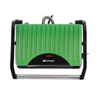 Бутербродница Kitfort КТ-1609-3 Panini Maker, 640 Вт, антипригарное покрытие, зелёно-чёрная - Фото 3