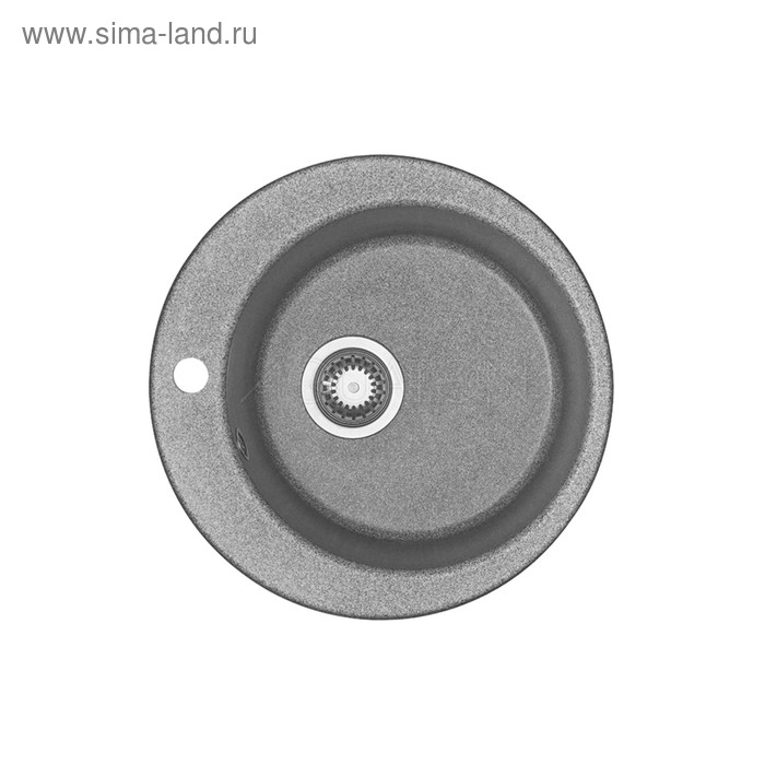 Мойка кухонная «Иверия», d=480 мм, цвет серый - Фото 1