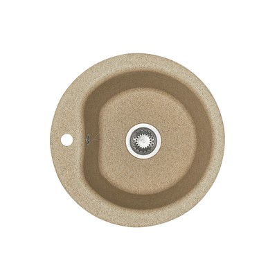 Мойка для кухни из литого мрамора AQUATON Мида круглая песочная 1A712732Md=220