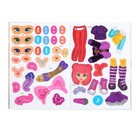 Многоразовая книга с заколками «Пиши-стирай. Суперзвезда», с наклейками, 8 стр. - Фото 3