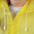 Дождевик взрослый плащ «Зря - зря», размер 42-48, 60 х 110 см, цвет жёлтый - Фото 4