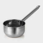 Ковш, 2.1 л, d=18 см, с длинной ручкой, нержавеющая сталь - Фото 1