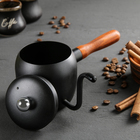 Турка, 500 мл, деревянная ручка, металл, чёрная - Фото 2