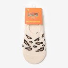 Носки-невидимки женские «Леопард» цвет бежевый, размер 23-25 (36-40) - Фото 3