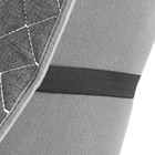 Накидка на сиденье "Лён" 140 х 52 см, серый - фото 8467188