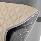 Накидка на сиденье "Лён" 140 х 52 см, серый - фото 8467189