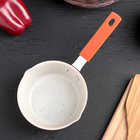 Ковш «Мрамор светлый», 450 мл, силиконовая ручка, антипригарное покрытие, углеродистая сталь, цвет МИКС - Фото 2