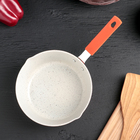 Ковш «Мрамор светлый», 1 л, силиконовая ручка, антипригарное покрытие, углеродистая сталь, цвет МИКС - Фото 2