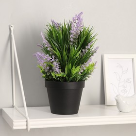 Искусственный цветок «Лаванда с папопротником и травой», 10×28 см, МИКС
