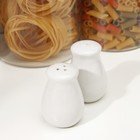 Набор для специй «Повар», 3 предмета: солонка 40 мл, перечница 40 мл, подставка с ёмкостью для зубочисток - фото 24495259