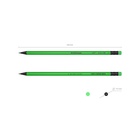 Карандаш чернографитный ErichKrause. JOY, HB, с ластиком, круглый, пластиковый, неоновый корпус, МИКС - Фото 4