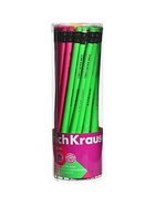 Карандаш чернографитный ErichKrause. JOY, HB, с ластиком, круглый, пластиковый, неоновый корпус, МИКС 4418509
