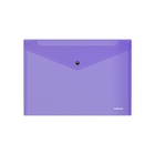 Папка-конверт на кнопке А4, 140 мкм, ErichKrause Fizzy Vivid, глянцевая, вмещает до 120 листов, полупрозрачная, микс - Фото 6