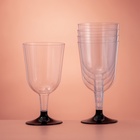 Бокал пластиковый одноразовый для вина «Кристалл», 200 мл, 6 шт/уп, цвет МИКС - Фото 4