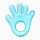 Прорезыватель охлаждающий с водой «Ладошка», голубой, Крошка Я - Фото 4