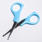 Ножницы детские безопасные Крошка Я от 0 мес., цвет голубой - Фото 4