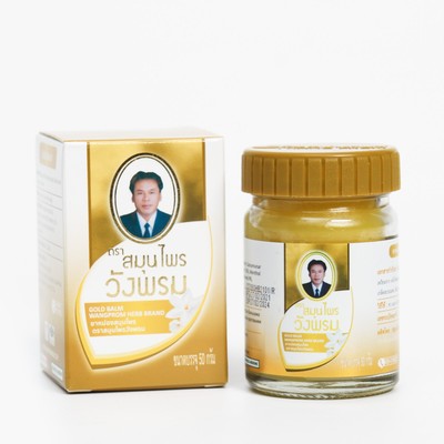 Фитобальзам для тела WangProm золотой от боли в позвоночнике и суставах, 50 г