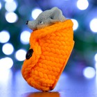 Мыло фигурное "Крысёнок в пледе" оранжевый 65г - Фото 2