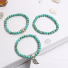 Браслет с подвеской «Бирюза», шар №8, подвеска МИКС - Фото 9