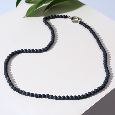 Бусы шар №4 «Шунгит», 45 см