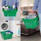 Корзина покупательская пластиковая 28 л, 51.5×34×26 см, зелёная - Фото 3