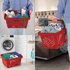 Корзина покупательская пластиковая 28л, 51,5×34×26 см, цвет красный 4412243 - фото 15883459