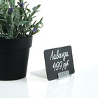 Ценникодержатель под углом 75, 7×4×1 см, цвет прозрачный - Фото 5