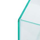 УЦЕНКА Аквариум прямоугольный с крышкой, 15 литров, 34 x 17 x 25/27,5 см, чёрный - Фото 3