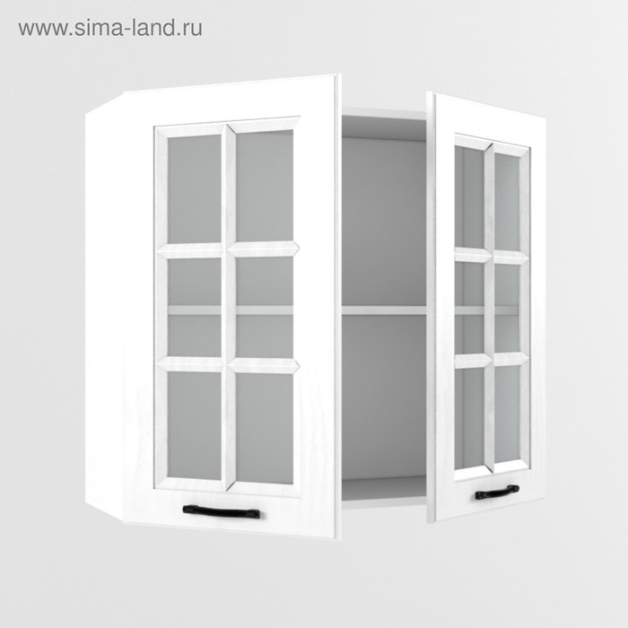 Шкаф навесной «Вегас. В800», со стеклом, 300×800×720 мм, цвет белый - Фото 1