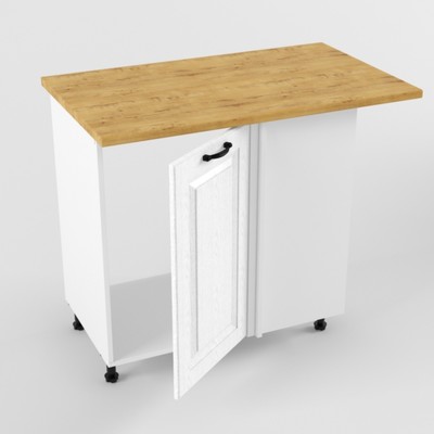 Шкаф напольный угловой под мойку «Вегас», 600×1000×850 мм, цвет белый