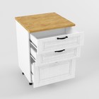 Шкаф напольный «Вегас. Н600», 3 ящика, 600×600×850 мм, цвет белый - Фото 1