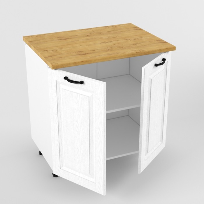 Шкаф напольный «Вегас. Н800», 2 двери, 600×800×850 мм, цвет белый - Фото 1