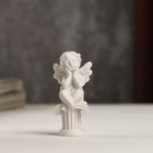 Сувенир полистоун "Белоснежный ангелочек на колонне" 5,5х2,4х2,6 см - фото 319861840