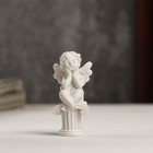 Фигурка полистоун «Белоснежный ангелочек на колонне», 5.5×2.4×2.6 см - Фото 1