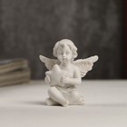 Сувенир полистоун "Белоснежный ангелочек со звёздочкой" страза 5х4,8х3 см - Фото 1
